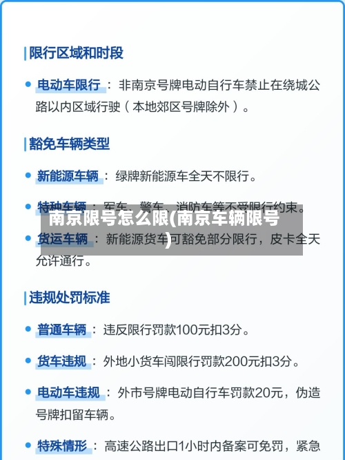 南京限号怎么限(南京车辆限号)