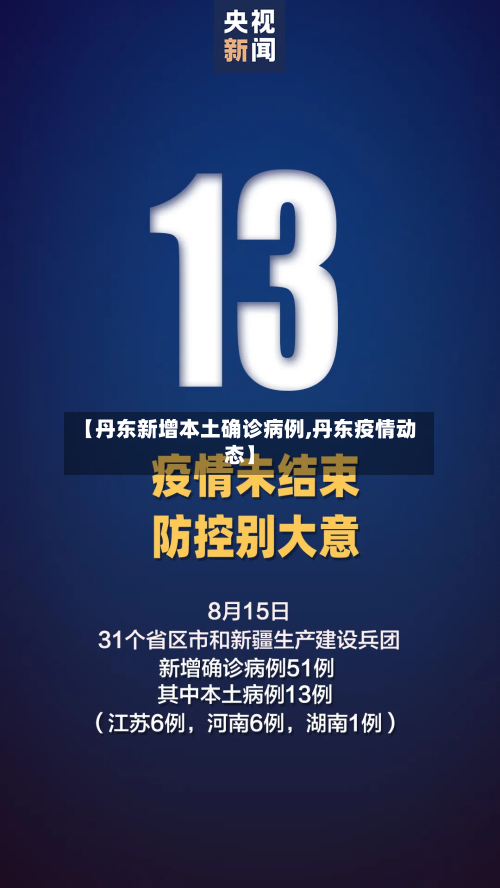 【丹东新增本土确诊病例,丹东疫情动态】