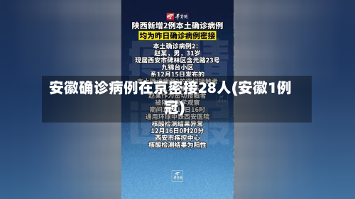 安徽确诊病例在京密接28人(安徽1例冠)