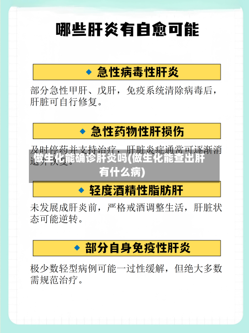 做生化能确诊肝炎吗(做生化能查出肝有什么病)