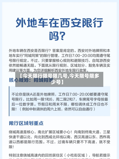 【今天限行限号限几号,今天限号限多少号】