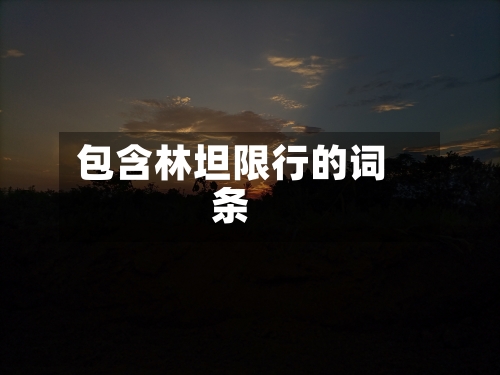 包含林坦限行的词条