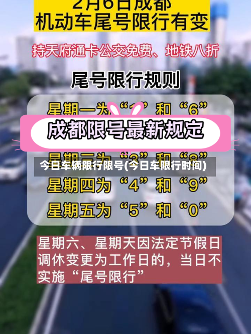 今日车辆限行限号(今日车限行时间)