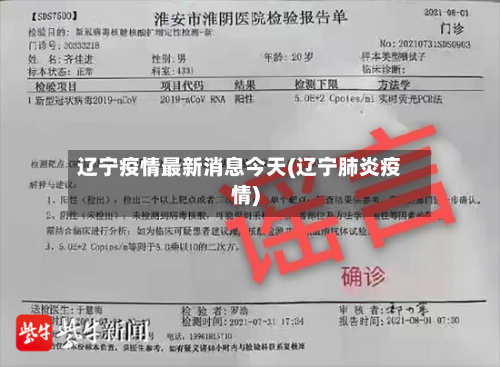 辽宁疫情最新消息今天(辽宁肺炎疫情)