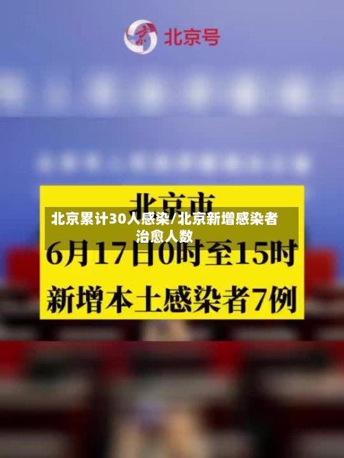 北京累计30人感染/北京新增感染者治愈人数