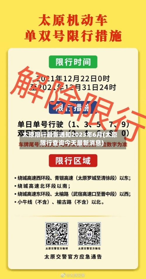 太原限行最新通知2023年6月(太原限行查询今天最新消息)