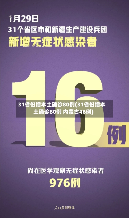 31省份增本土确诊80例(31省份增本土确诊80例 内蒙古46例)