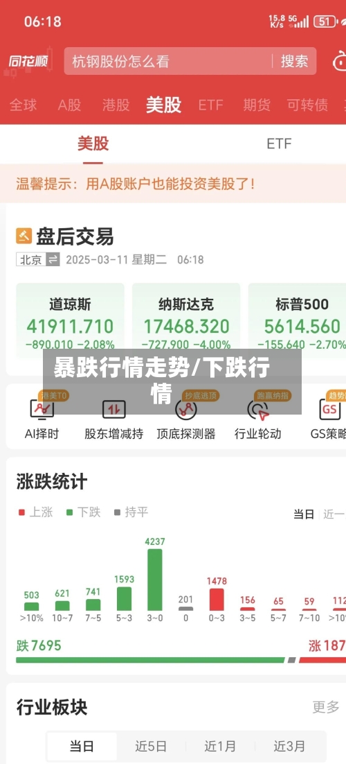 暴跌行情走势/下跌行情