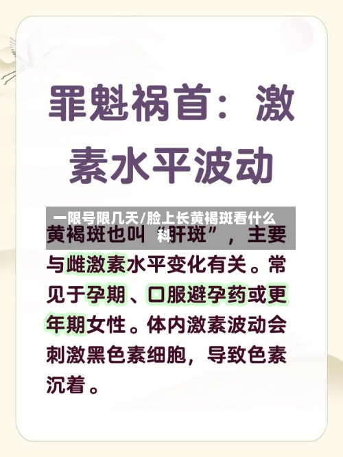 一限号限几天/脸上长黄褐斑看什么科