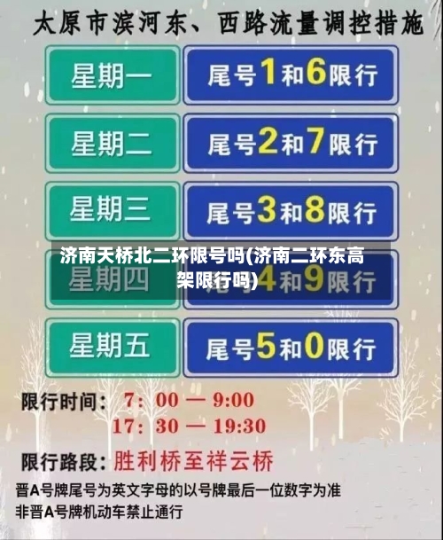 济南天桥北二环限号吗(济南二环东高架限行吗)