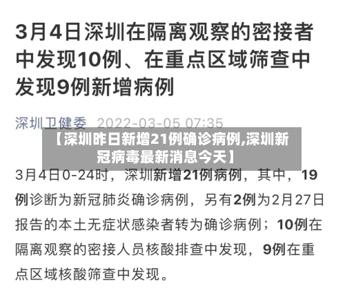 【深圳昨日新增21例确诊病例,深圳新冠病毒最新消息今天】