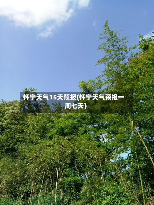 怀宁天气15天预报(怀宁天气预报一周七天)