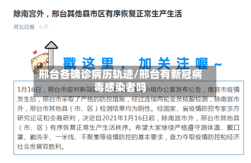 邢台各确诊病历轨迹/邢台有新冠病毒感染者吗