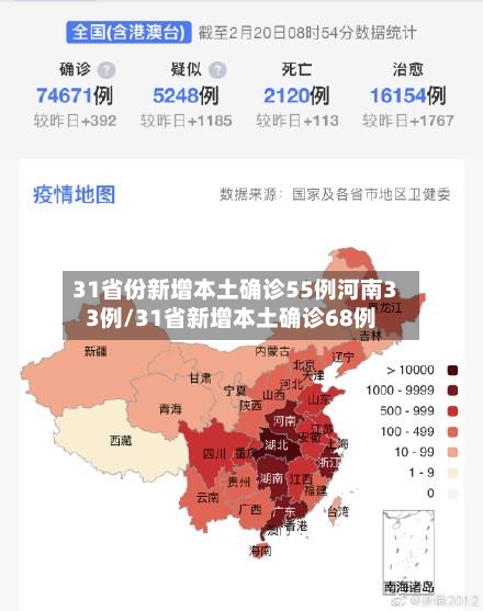 31省份新增本土确诊55例河南33例/31省新增本土确诊68例