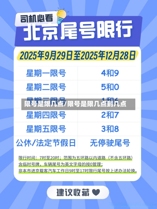 限号是限几点/限号是限几点到几点