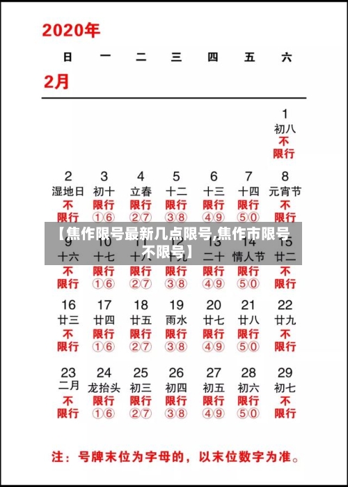 【焦作限号最新几点限号,焦作市限号不限号】