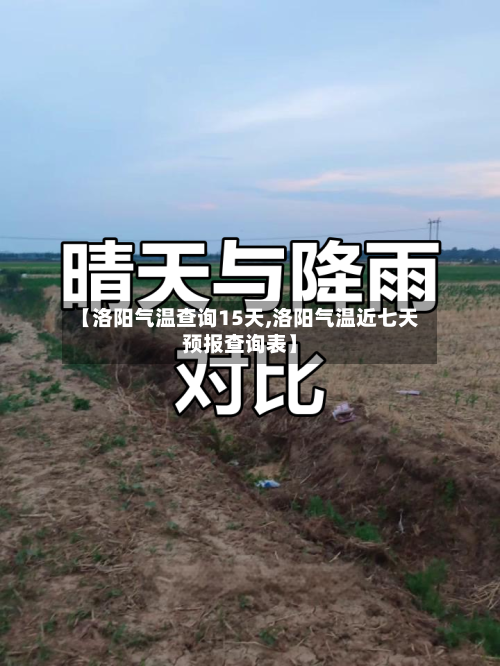 【洛阳气温查询15天,洛阳气温近七天预报查询表】
